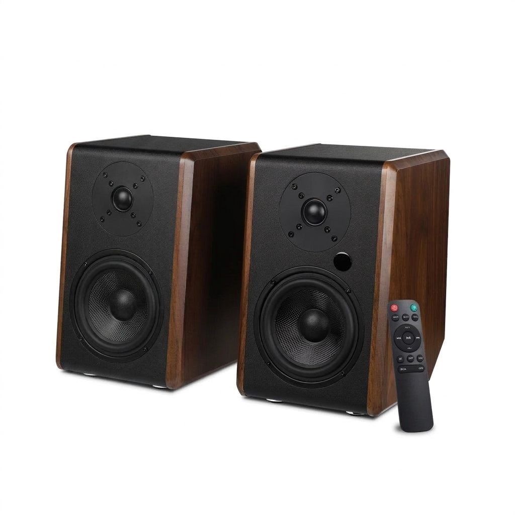 Enceintes S700 120W en bois pour tourne-disque