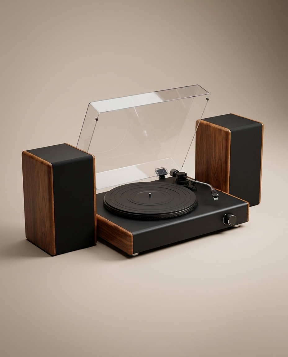 Platine vinyle Solano USB et Bluetooth, compatible 7/10/12 pouces