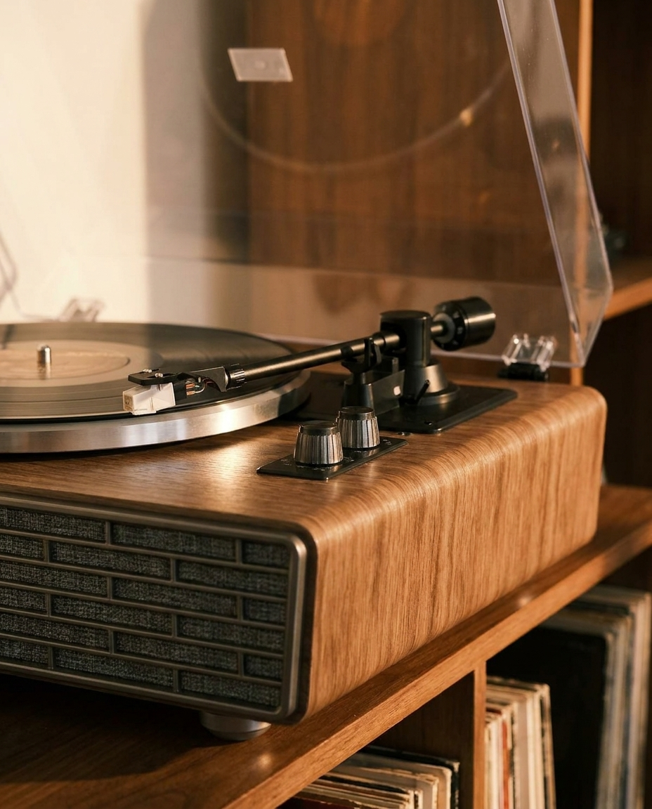 Platine vinyle Mira Bluetooth, 4 haut-parleurs intégrés