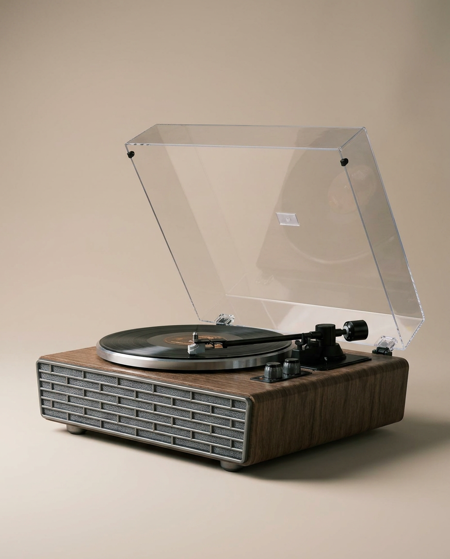 Platine vinyle Mira Bluetooth, 4 haut-parleurs intégrés