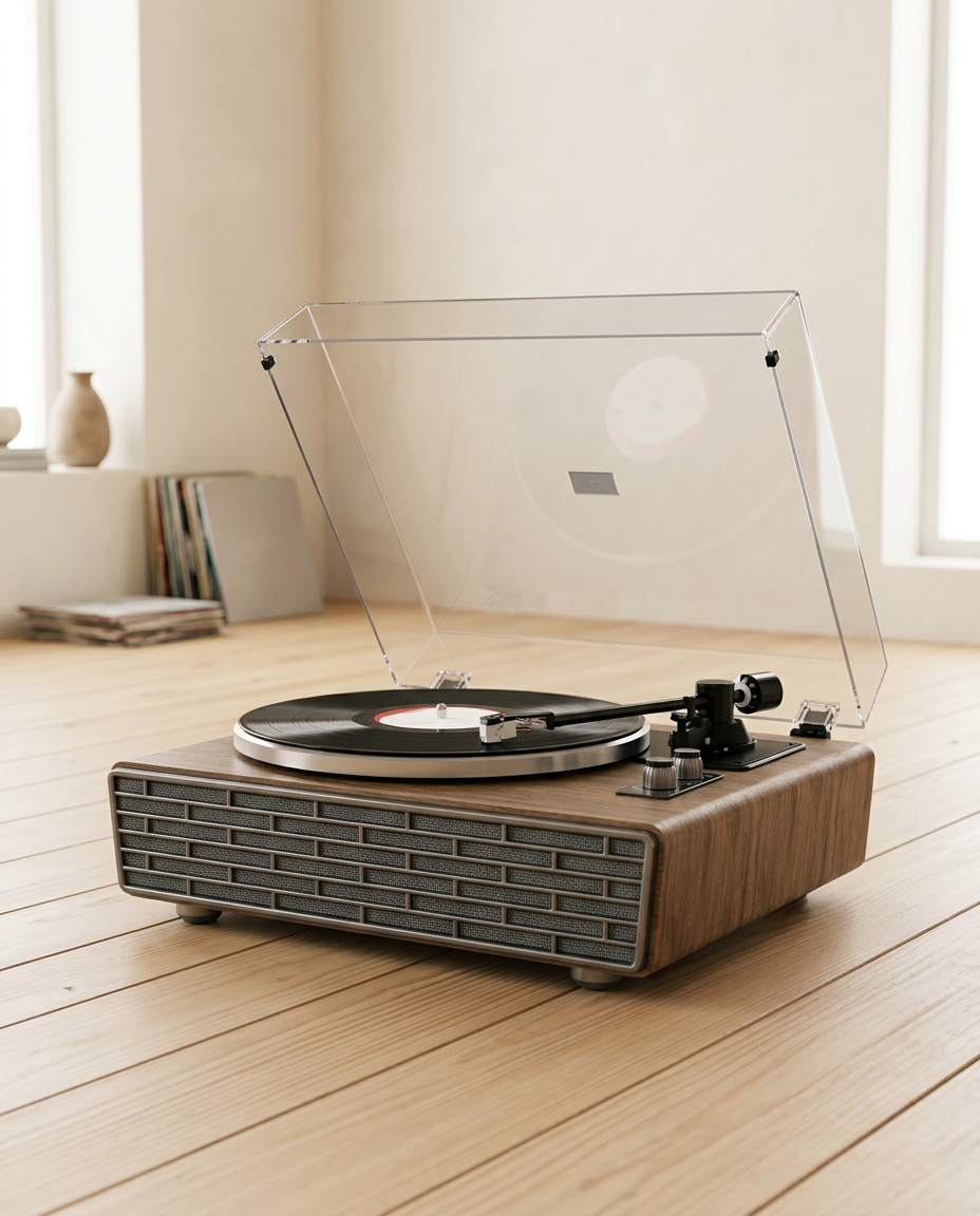 Platine vinyle Mira Bluetooth, 4 haut-parleurs intégrés
