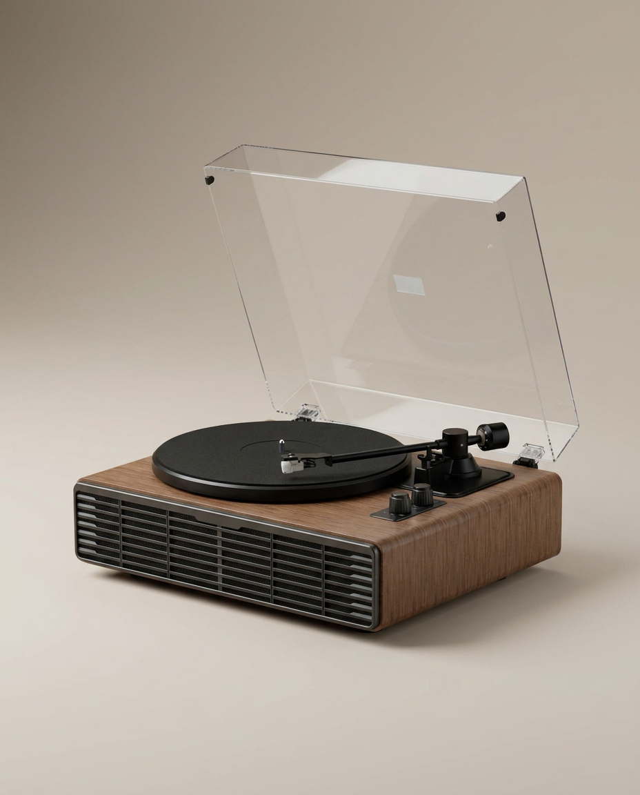 Platine vinyle Riva à entraînement par courroie, Bluetooth