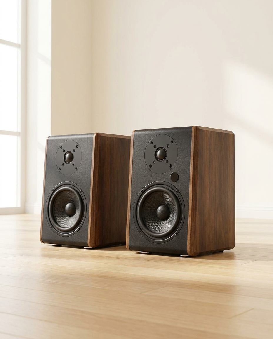 Enceintes S700 120W en bois pour tourne-disque