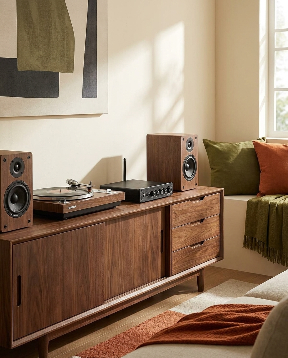 Amplificateur A03 2.1 Bluetooth pour tourne-disque et enceintes