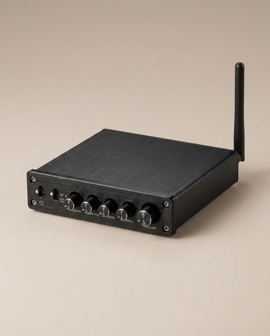 Amplificateur A03 2.1 Bluetooth pour tourne-disque et enceintes